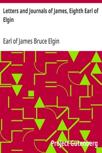 Cover of Letters and Journals of James, Eighth Earl of Elgin — A Reader’s Guide