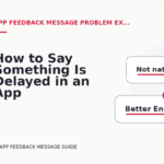 How to Say Something Is Delayed in an App Feedback Message