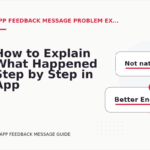 How to Explain What Happened Step by Step in App Feedback Message English