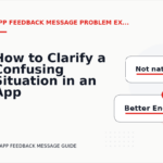 How to Clarify a Confusing Situation in an App Feedback Message