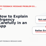 How to Explain Urgency Carefully in an App Feedback Message