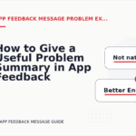 How to Give a Useful Problem Summary in App Feedback Message English
