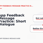 App Feedback Message Practice: Short Dialogue Examples