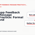 App Feedback Message Practice: Formal and Friendly Versions