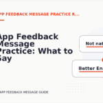 App Feedback Message Practice: What to Say Instead