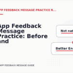 App Feedback Message Practice: Before and After Corrections