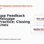 App Feedback Message Practice: Closing Lines and Follow-Ups